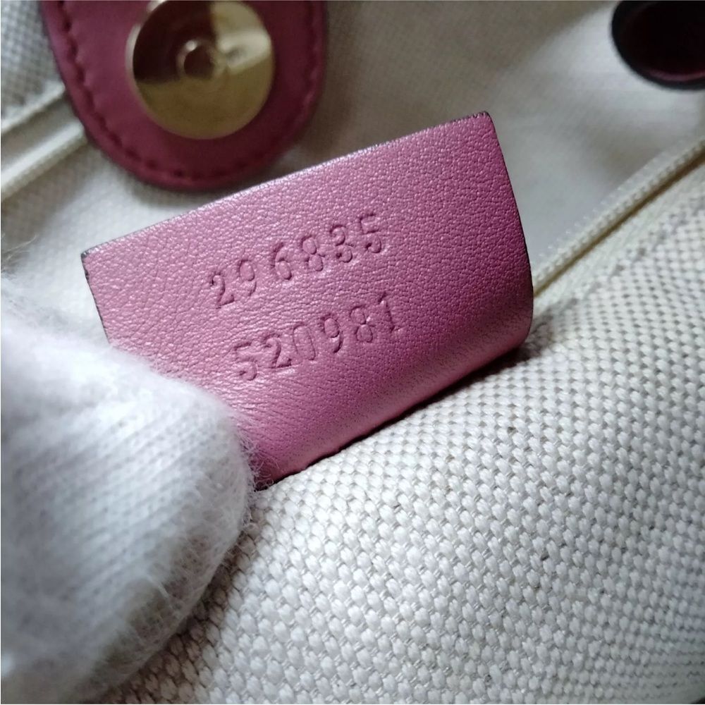 Auth Gucci Rose Pink Microguccisima Leather Tote Sukey Two-Way Satchel - Picture 9 of 9